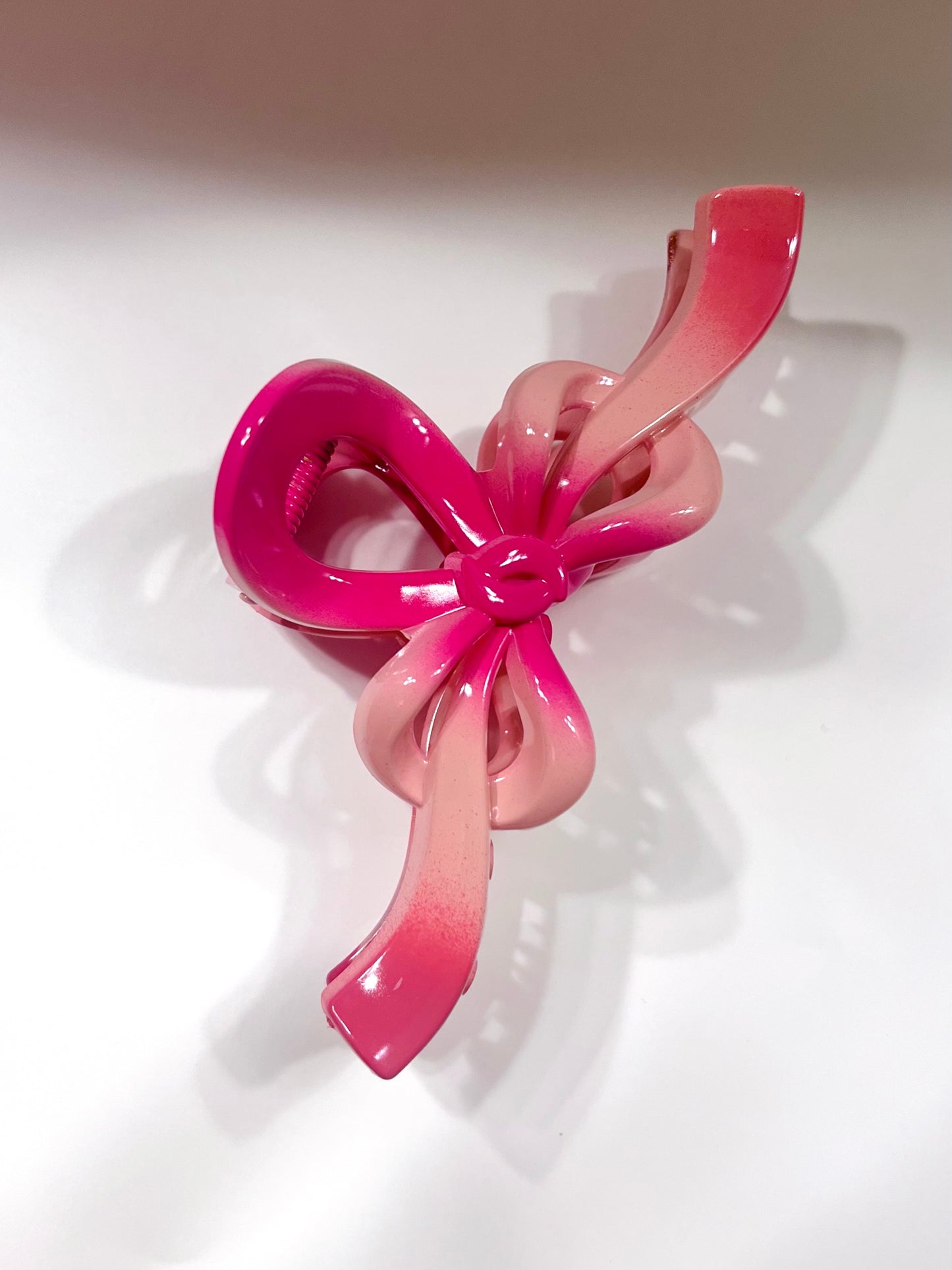 *Bow Clip- Pink Ombré