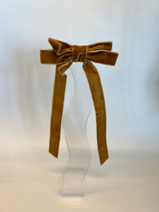 *Brown Velvet Women’s Bow